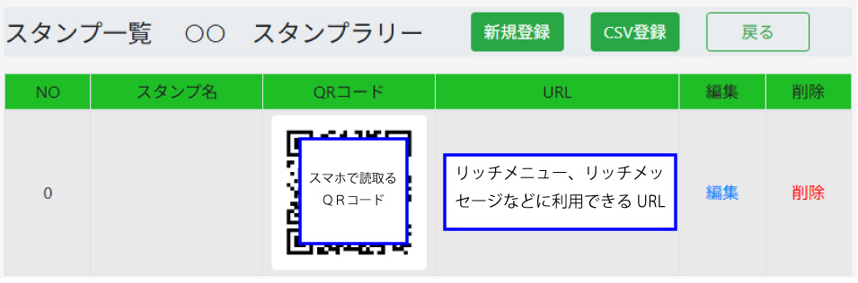 スタンプラリー　獲得スタンプ一覧